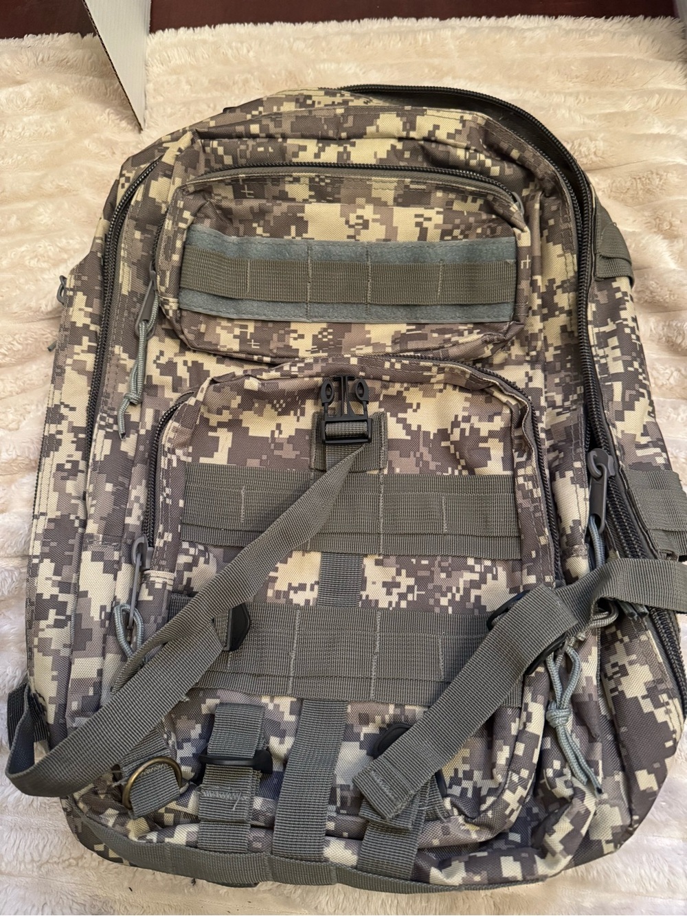 Men's Tactical Digital Camo Backpack - Multi-Pocket Utility Daypack